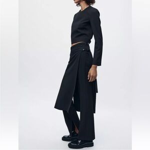 Zara Elegant Black Women's Pareo black pants